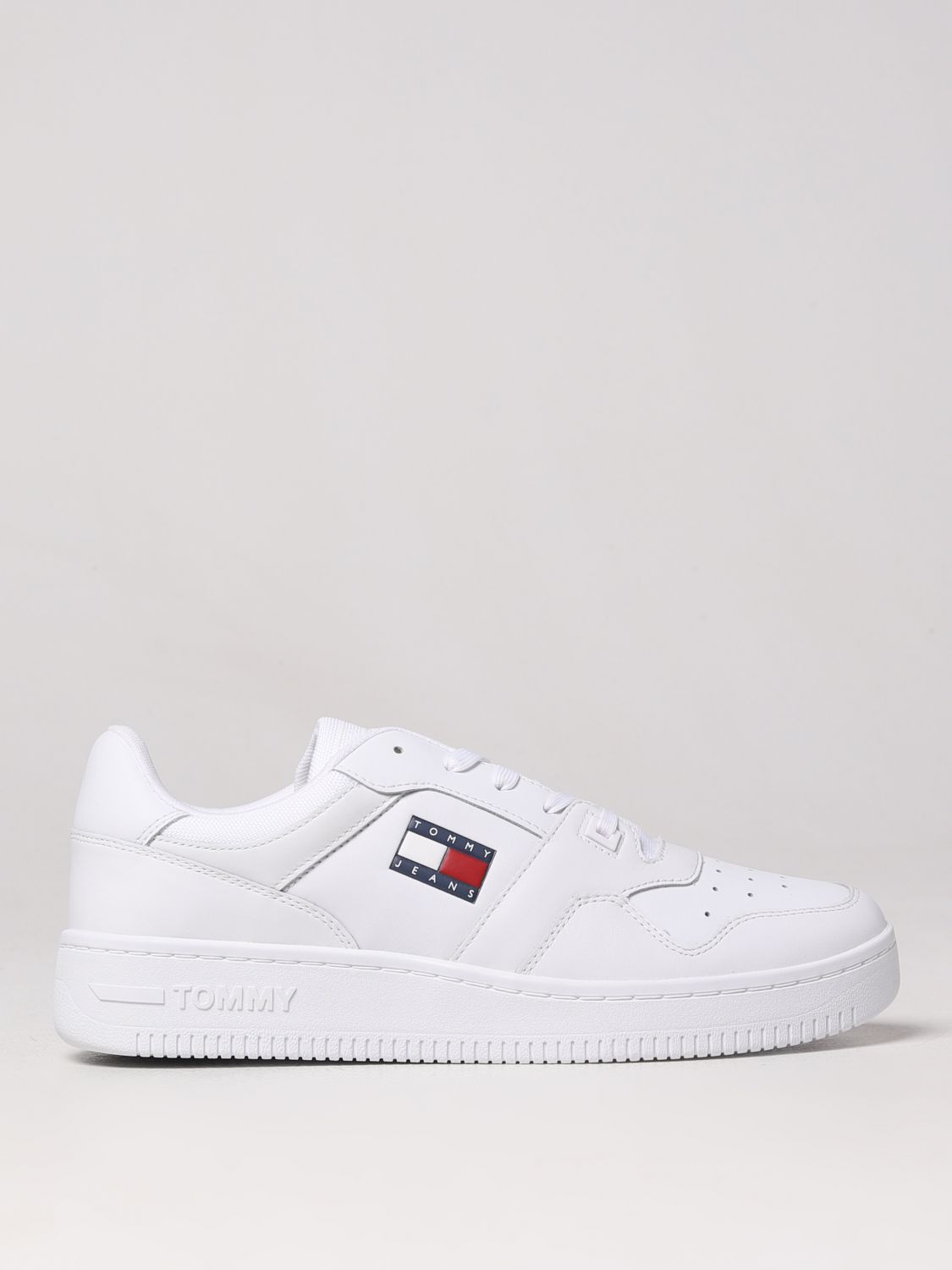 TOMMY JEANS: sneakers for man - White | Tommy Jeans sneakers EM0EM00955 ...