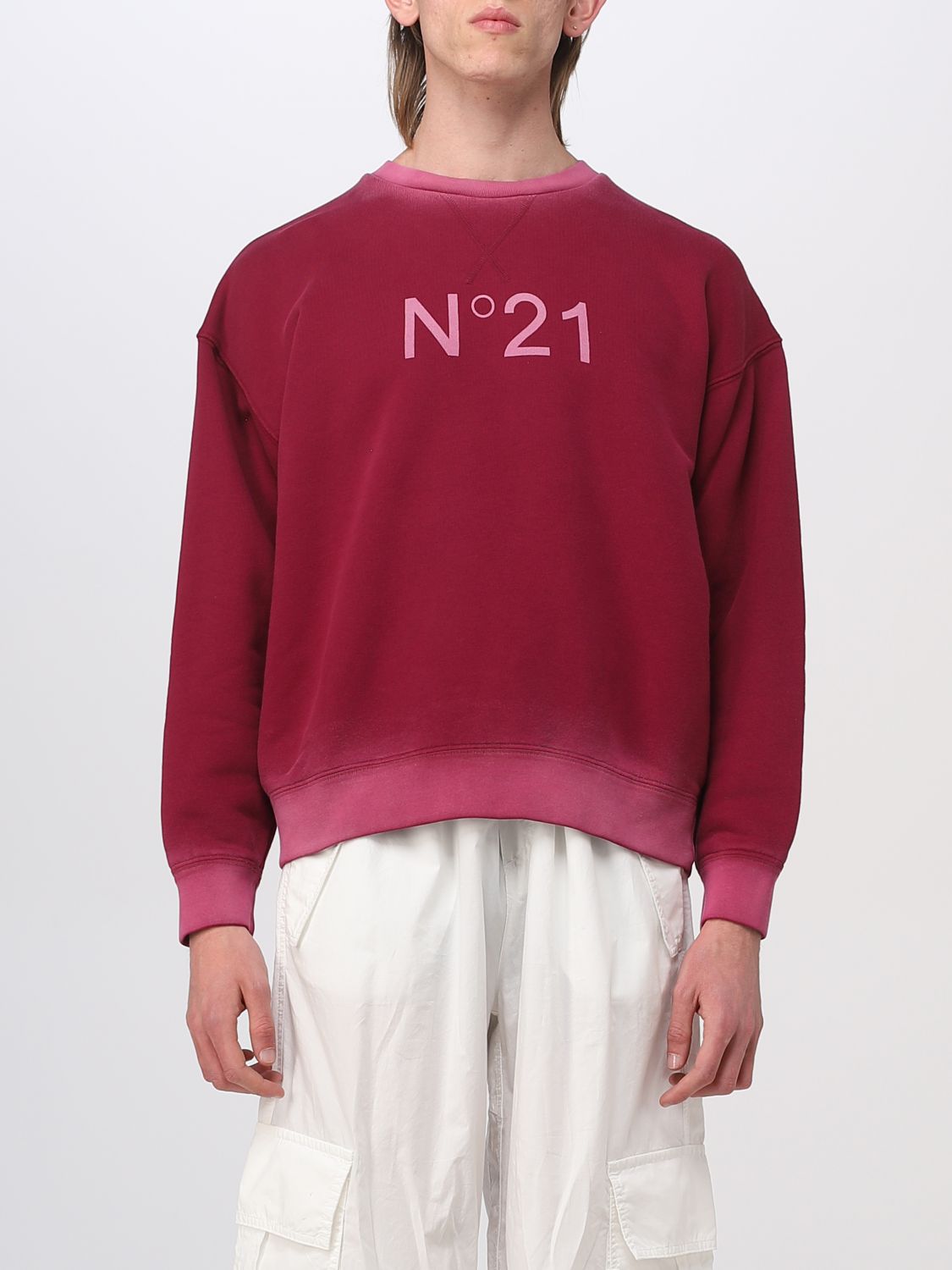N°21 Sweatshirt N° 21 Men Colour Black Cherry