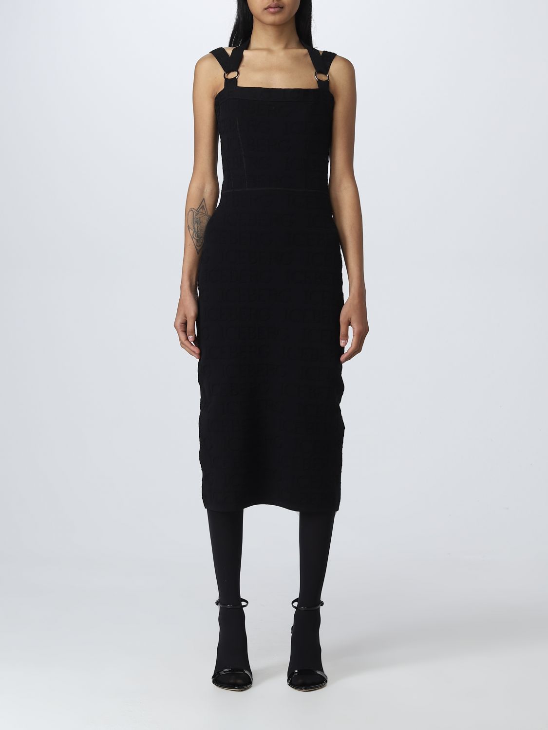 ICEBERG: dress for woman - Black | Iceberg dress AH017499 online on ...