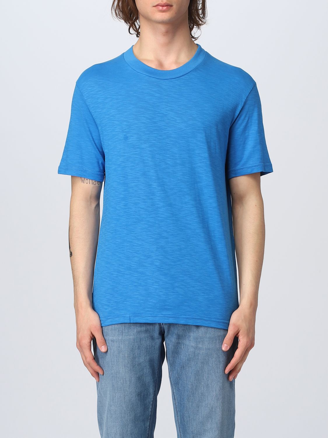 Paolo Pecora T-shirt  Men Color Turquoise