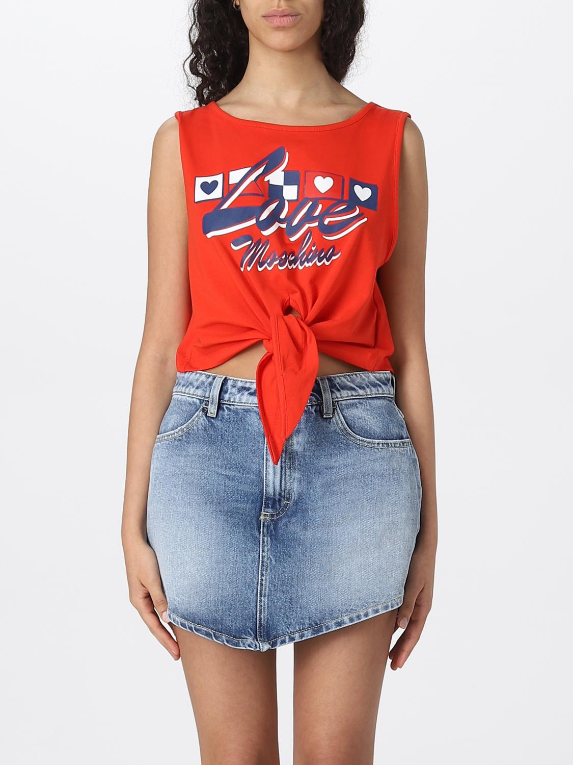 Love Moschino T-shirt  Woman Color Red