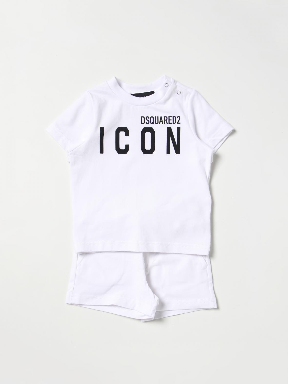 DSQUARED2 JUNIOR jumpsuit for baby White Dsquared2 Junior jumpsuit