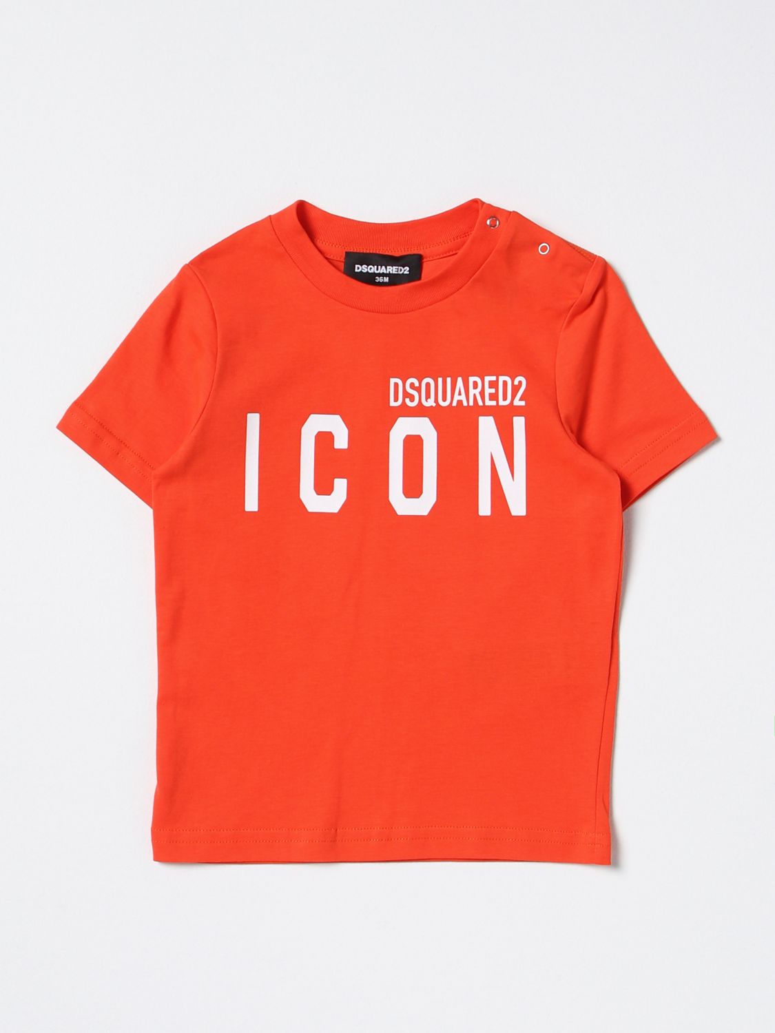 Dsquared2 Junior Babies' T-shirt  Kids Color Orange