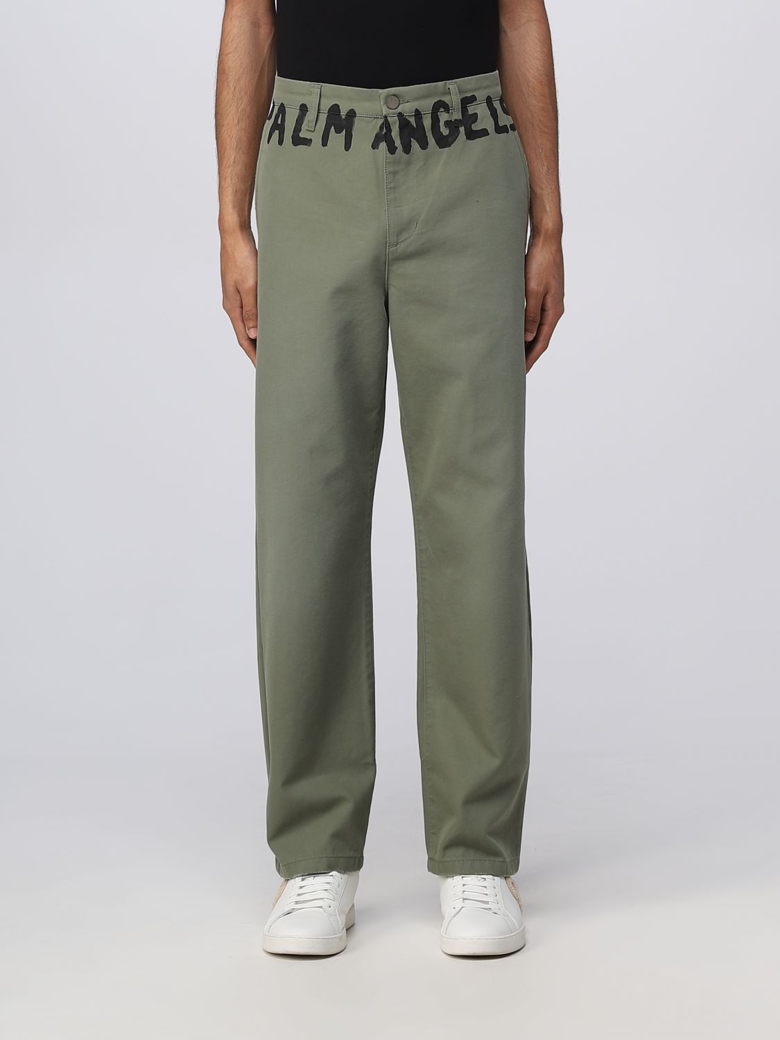 PALM ANGELS: trousers for men - Military | Palm Angels trousers ...
