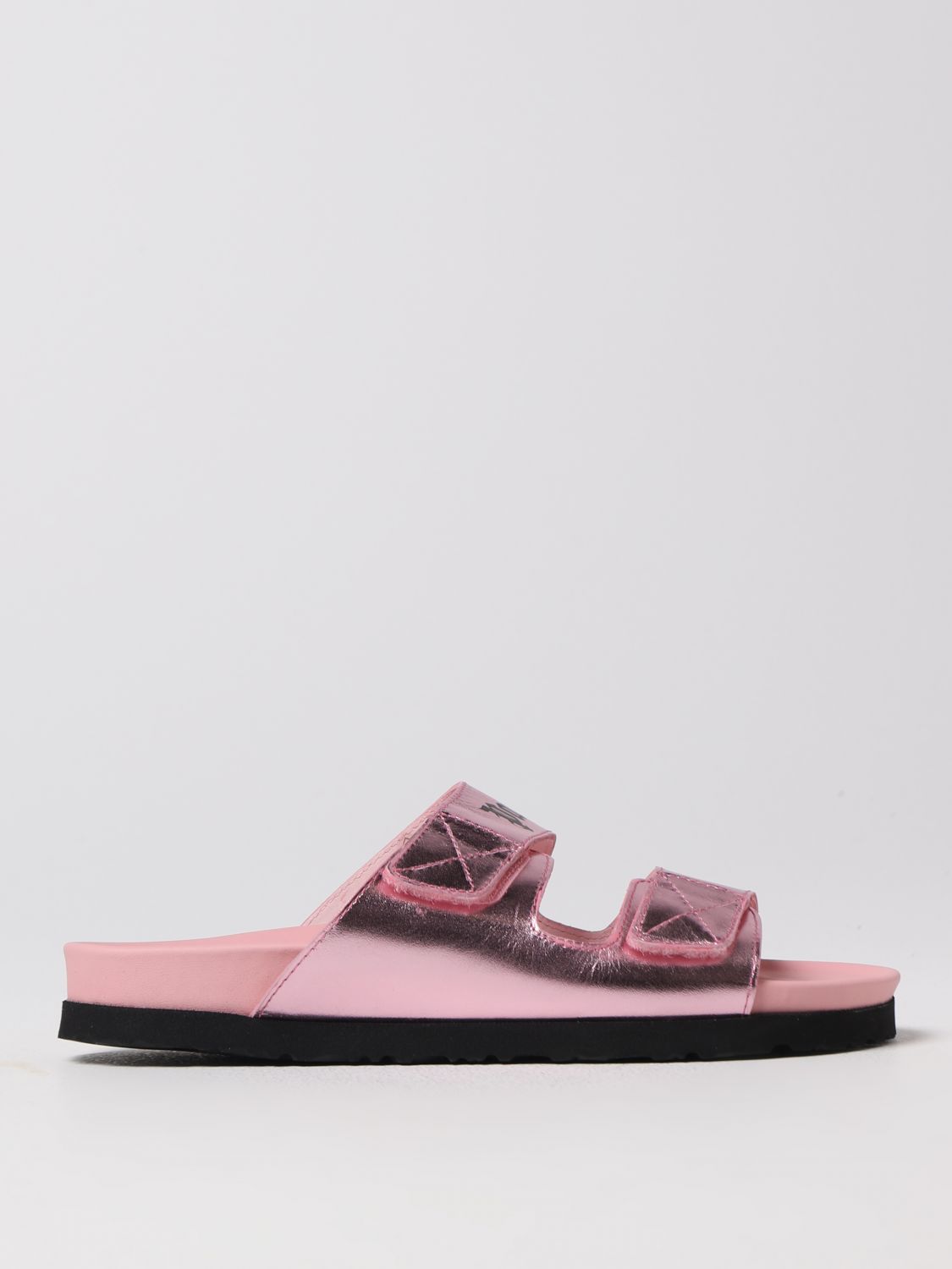 Shop Palm Angels Flat Sandals  Woman Color Pink