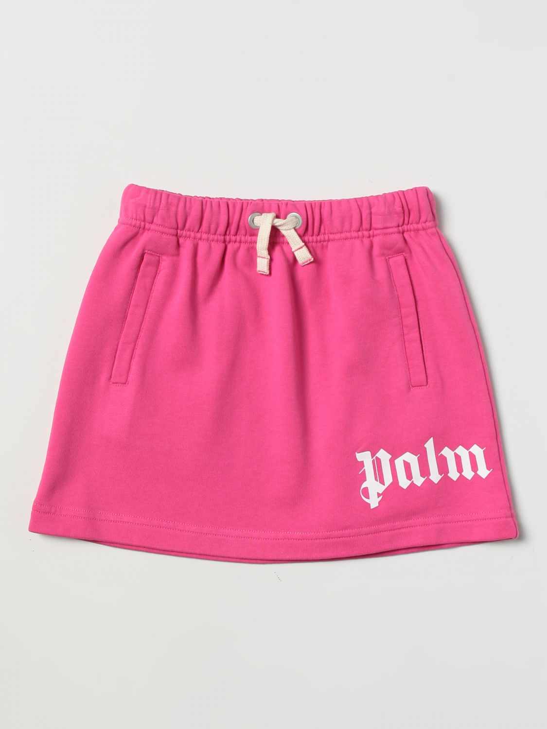 Shop Palm Angels Skirt  Kids Color Fuchsia
