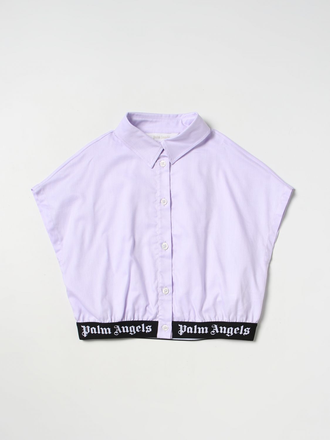Palm Angels Shirt  Kids In Lilac