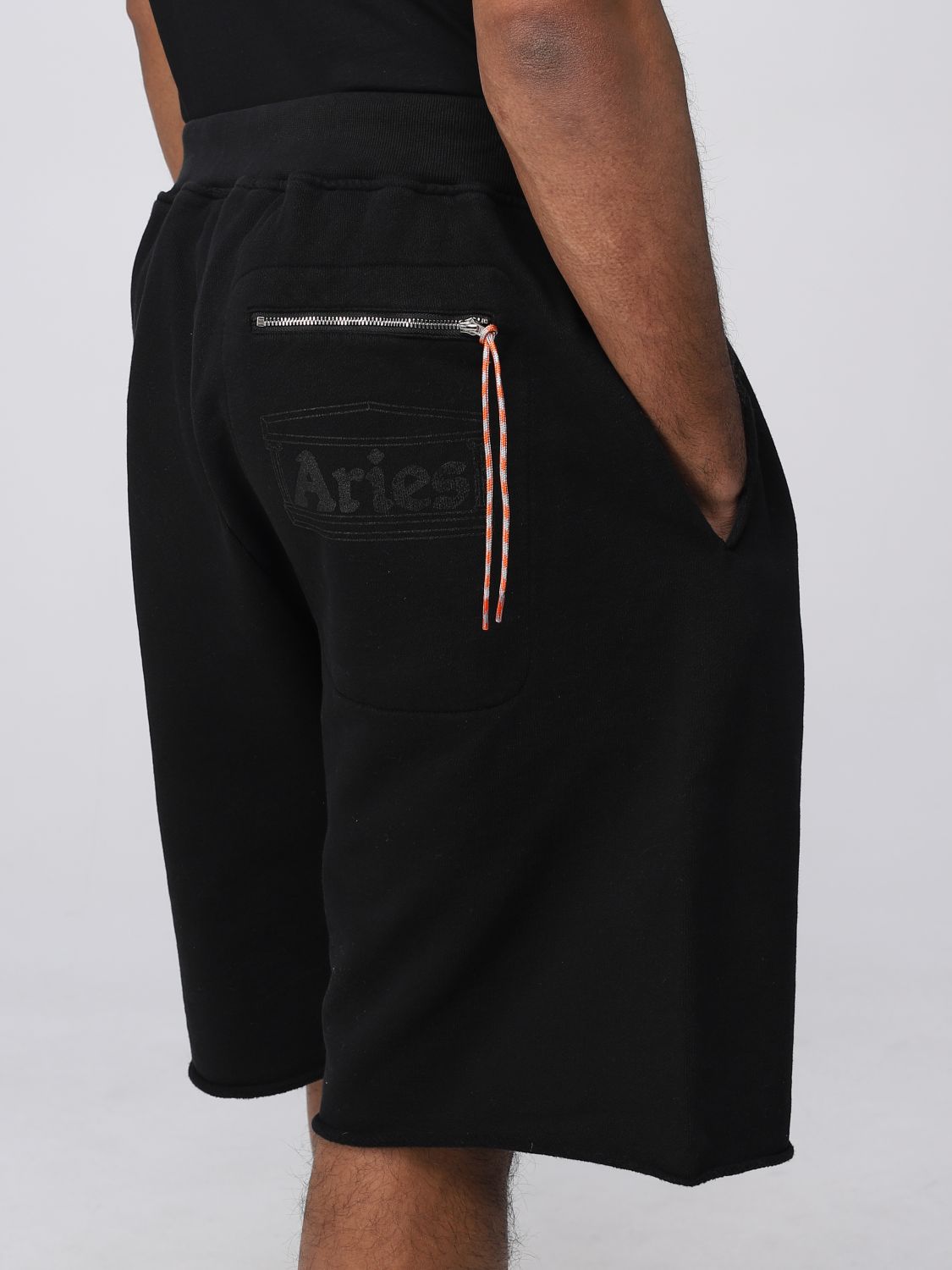 短裤 Aries: Aries短裤男士 黑色 4
