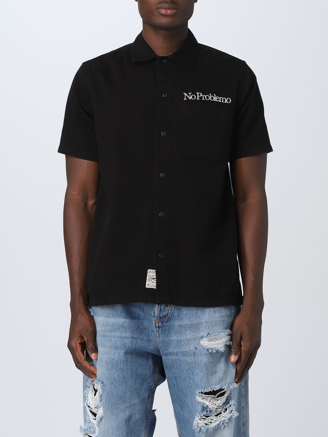 Shirt Aries: Aries shirt for man black 1