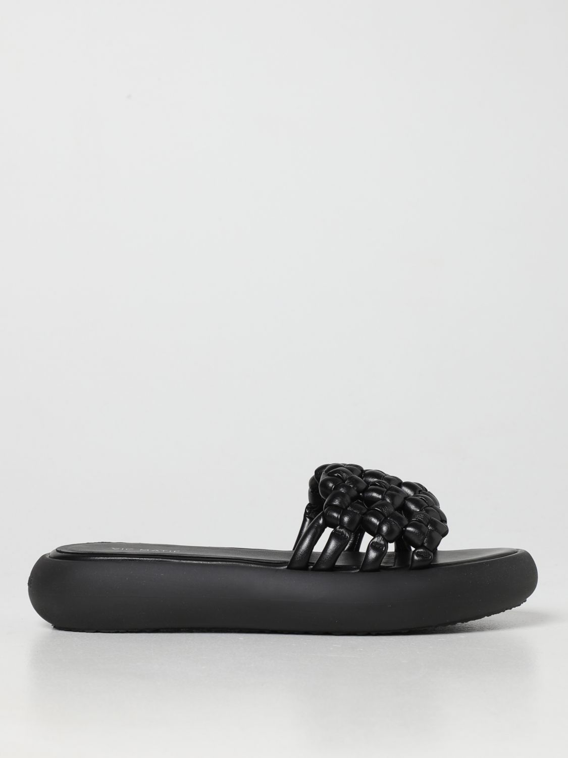 Vic Matie Flat Sandals Vic Matié Woman Color Black