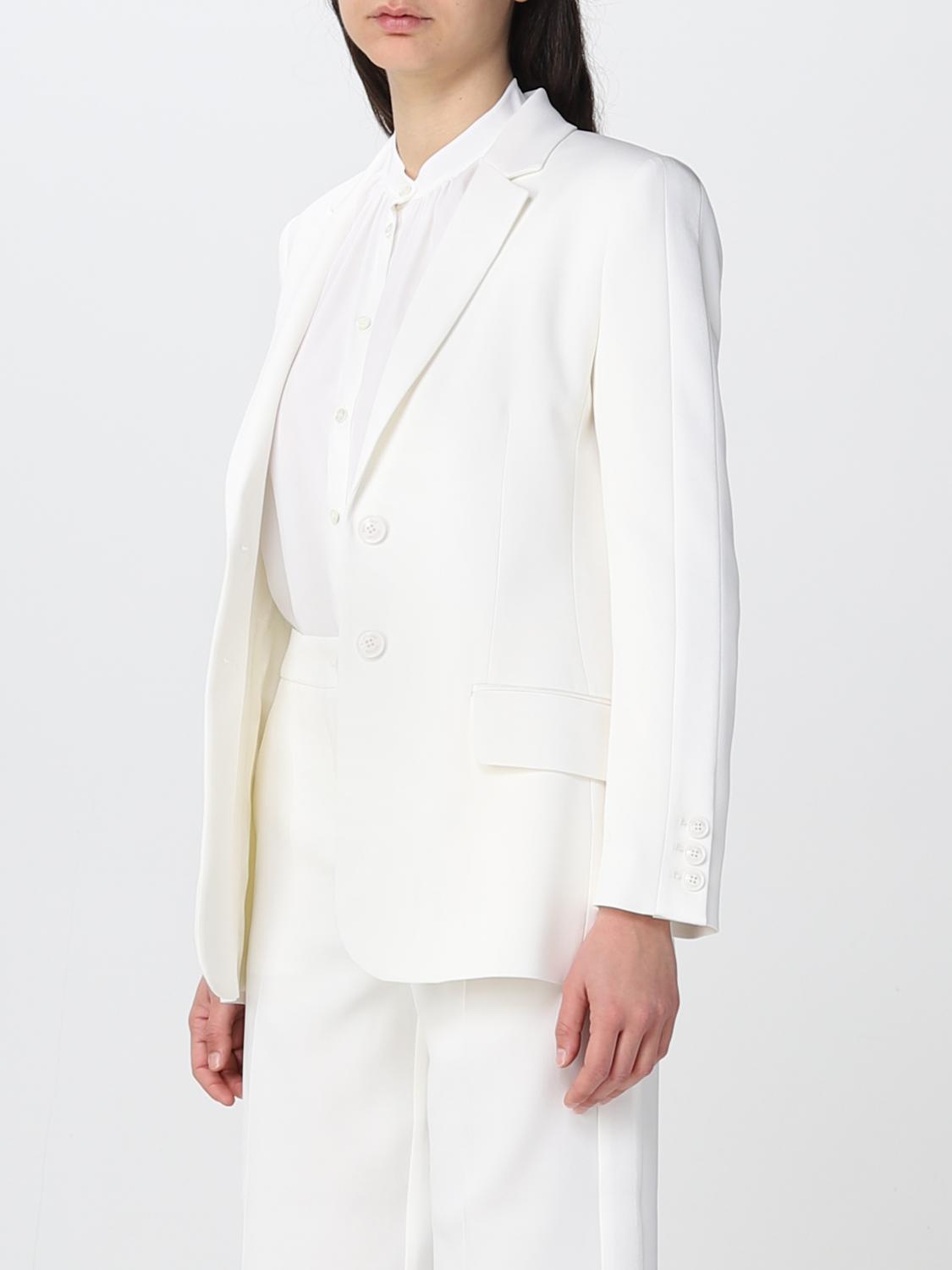 Blazer Boutique Moschino: Boutique Moschino Damen Blazer weiß 4