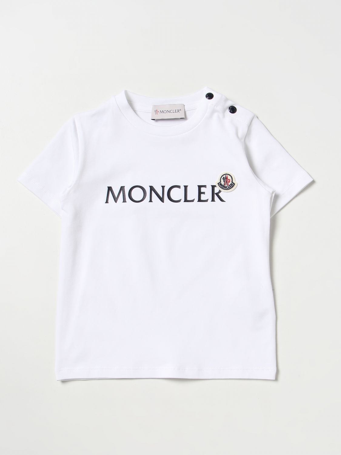 MONCLER: jumpsuit for baby - White | Moncler jumpsuit 8M000278790N ...