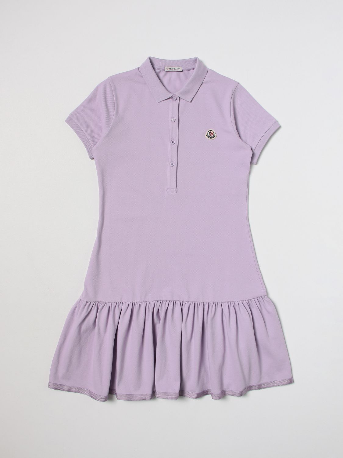 MONCLER: dress for girls - Lilac | Moncler dress 8I000118496F online on ...