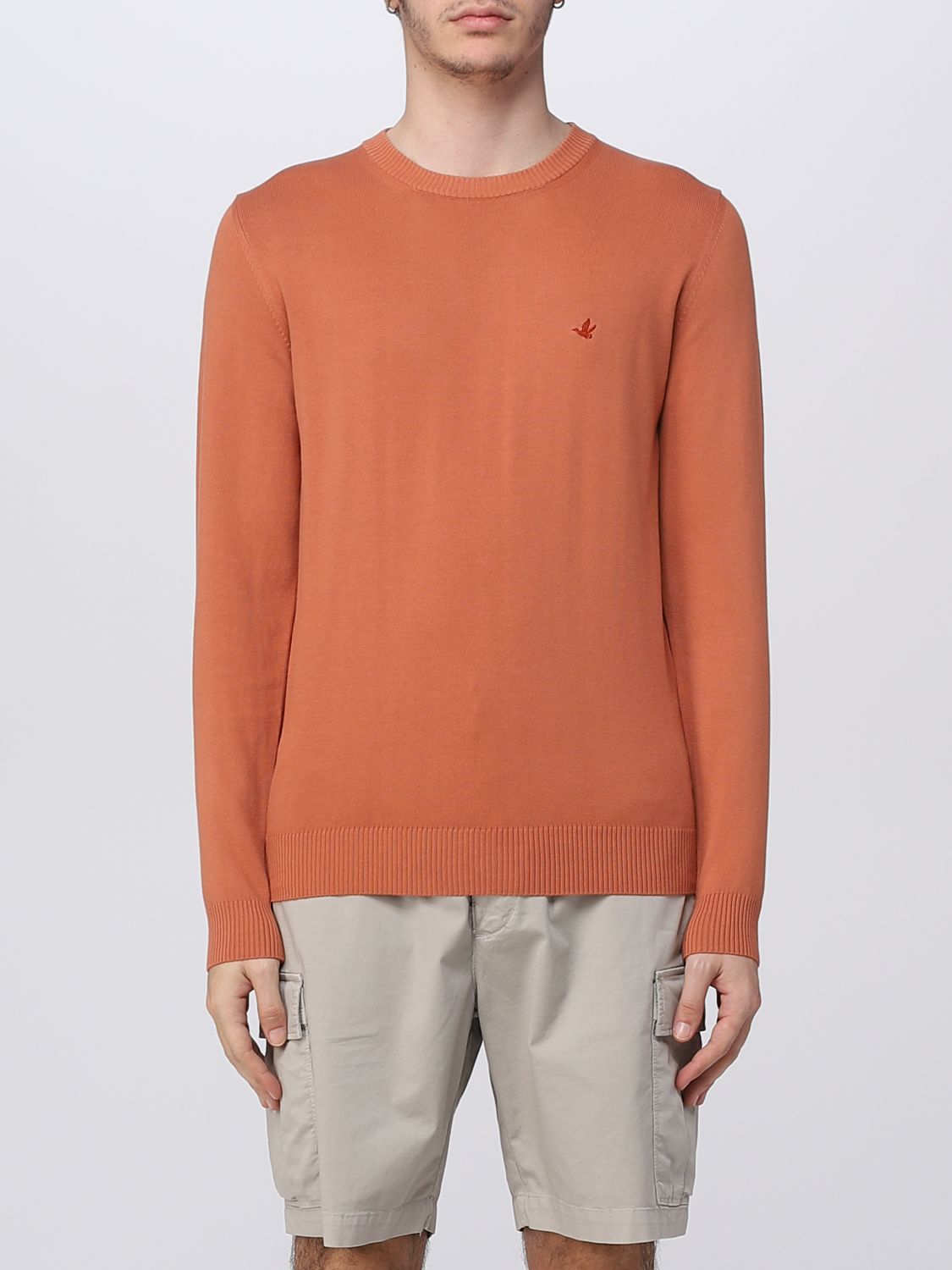 Brooksfield Sweater  Men Color Orange