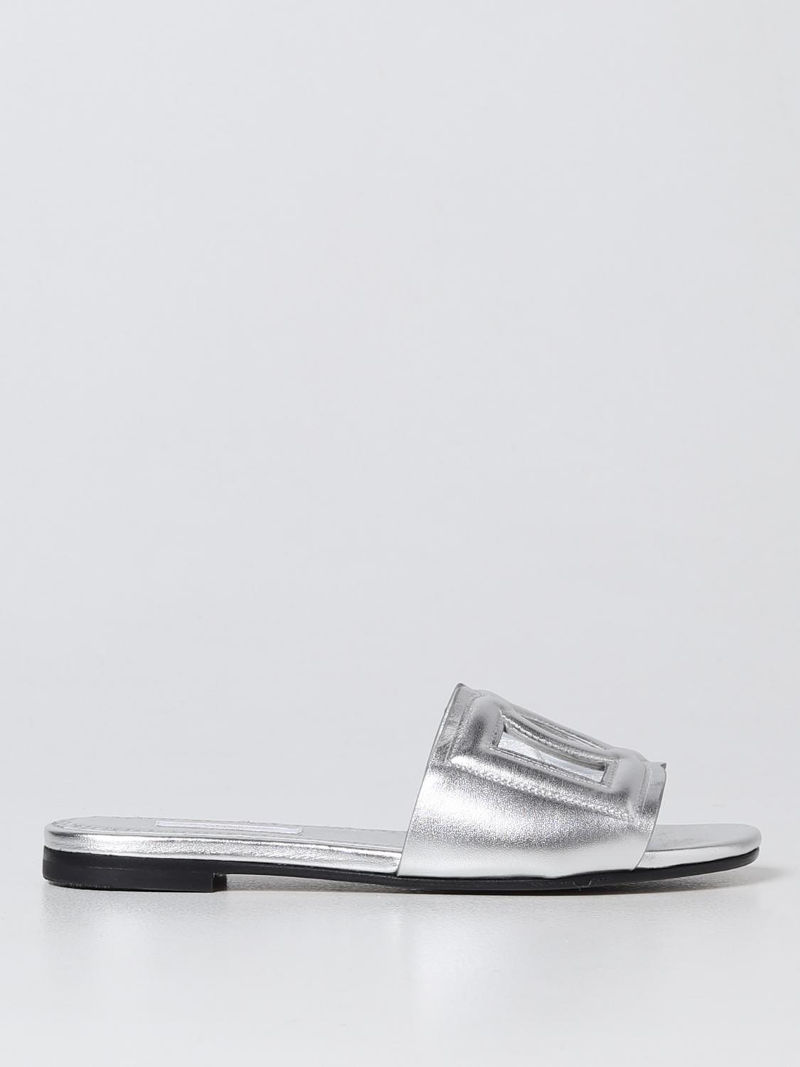 DOLCE & GABBANA: shoes for girls - Silver | Dolce & Gabbana shoes  D11032A5439 online on 