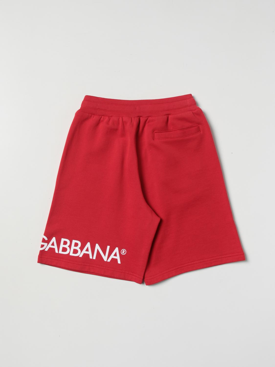 DOLCE & GABBANA: shorts for boys - Red | Dolce & Gabbana shorts L4JQP2G7IXP  online on 