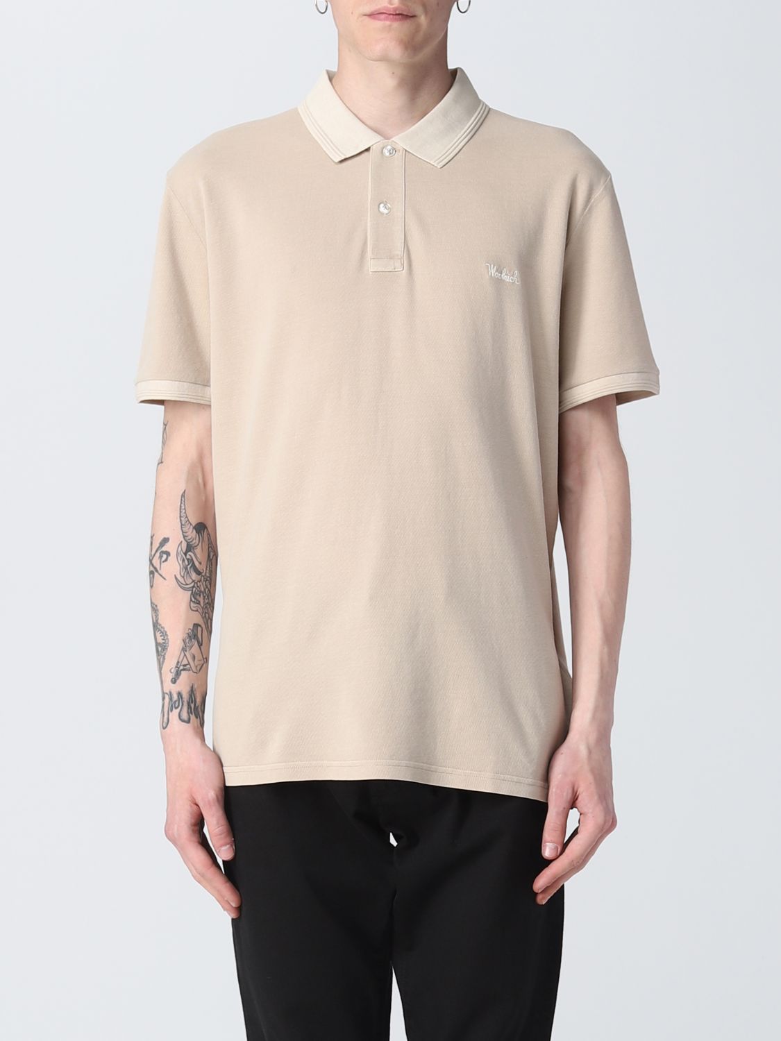 Woolrich Polo Shirt  Men Color Sand