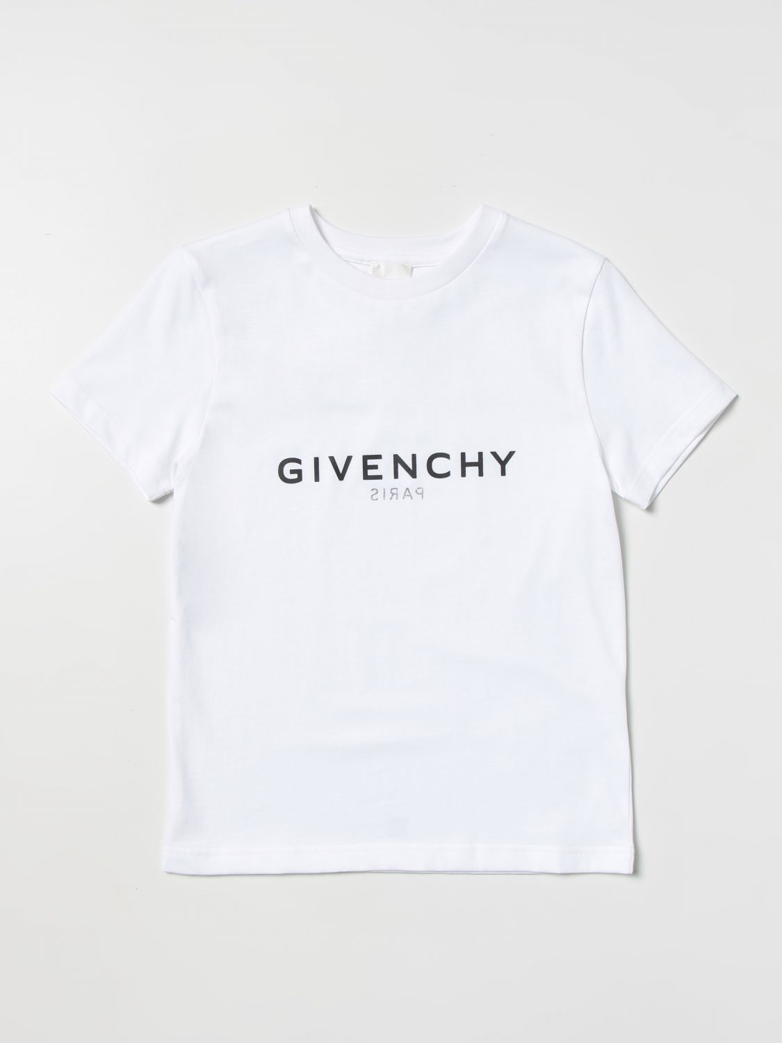Vertrappen Geld lenende Onverenigbaar GIVENCHY: t-shirt for boys - White | Givenchy t-shirt H25404 online on  GIGLIO.COM