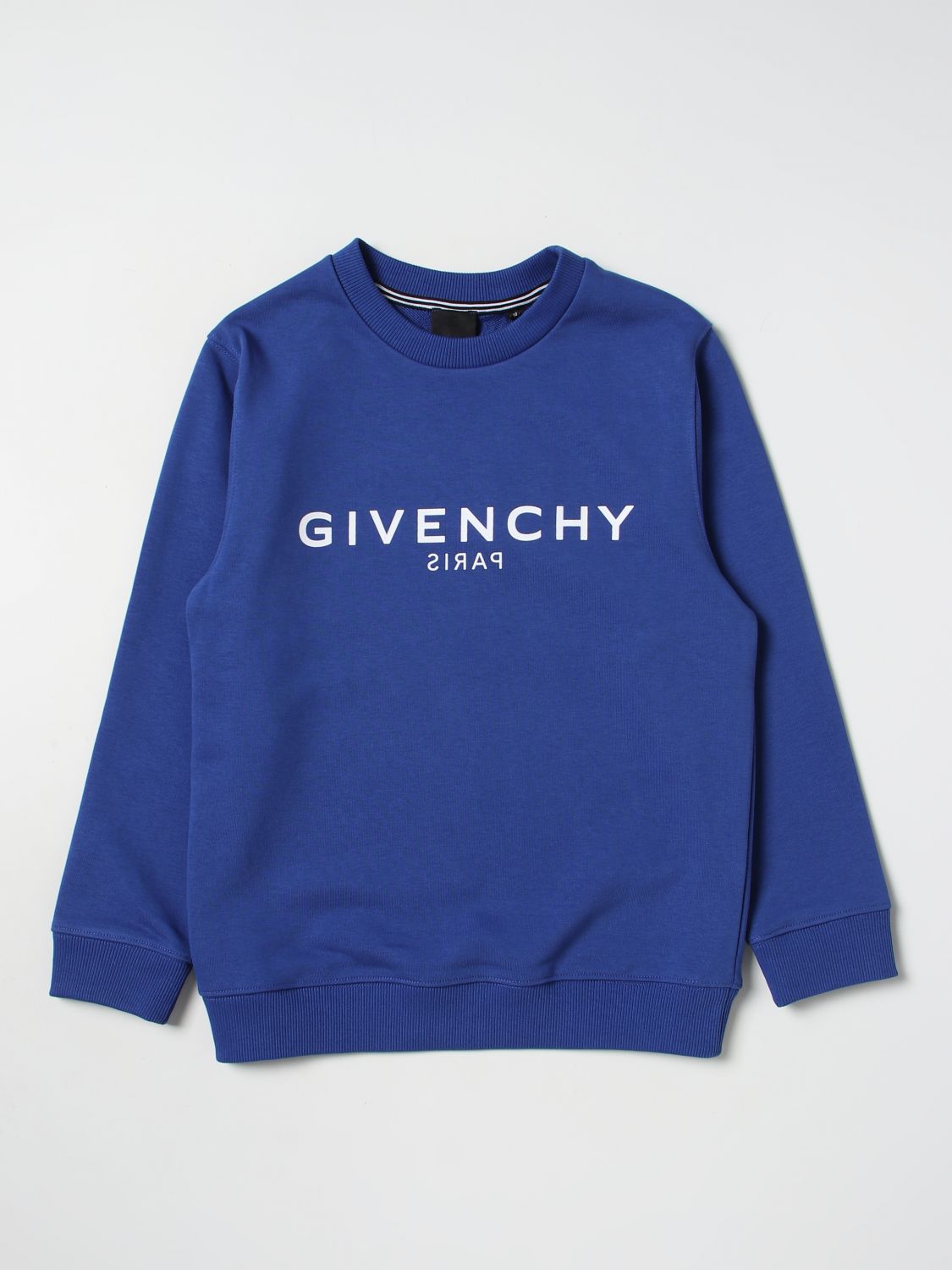 bestrating zondaar Ineenstorting GIVENCHY: sweater for boys - Electric Blue | Givenchy sweater H25424 online  on GIGLIO.COM