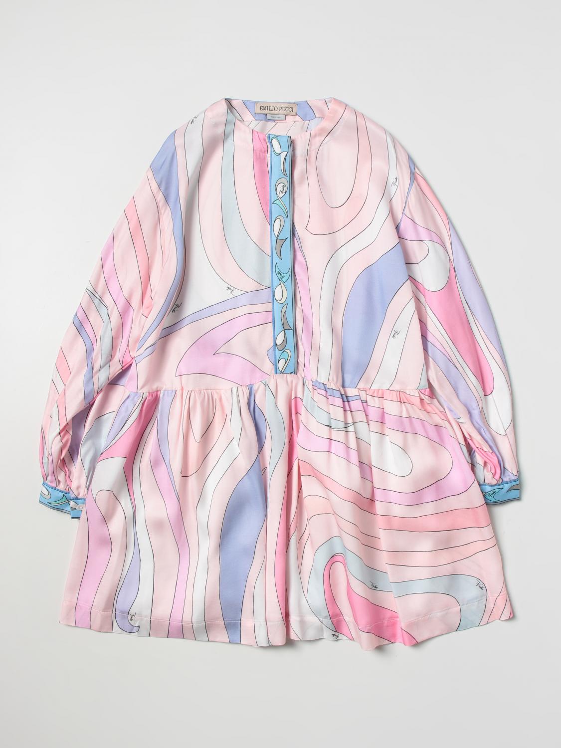 EMILIO PUCCI JUNIOR dress for girl Cyclamen Emilio Pucci Junior