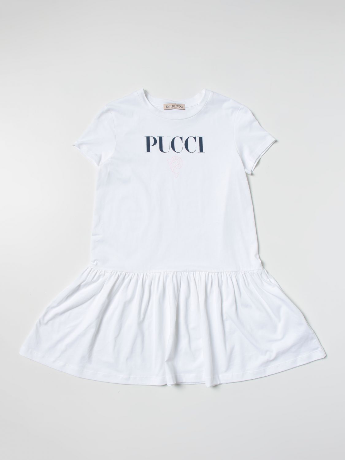 Emilio Pucci Junior Dress  Kids Color White