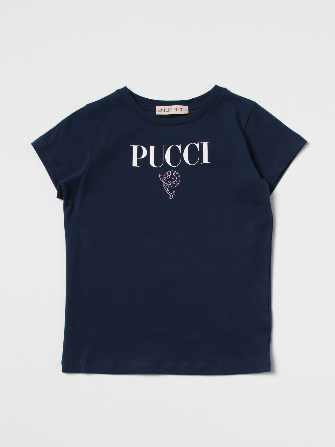 Emilio Pucci Junior Kids' T恤  儿童 颜色 蓝色 In Blue
