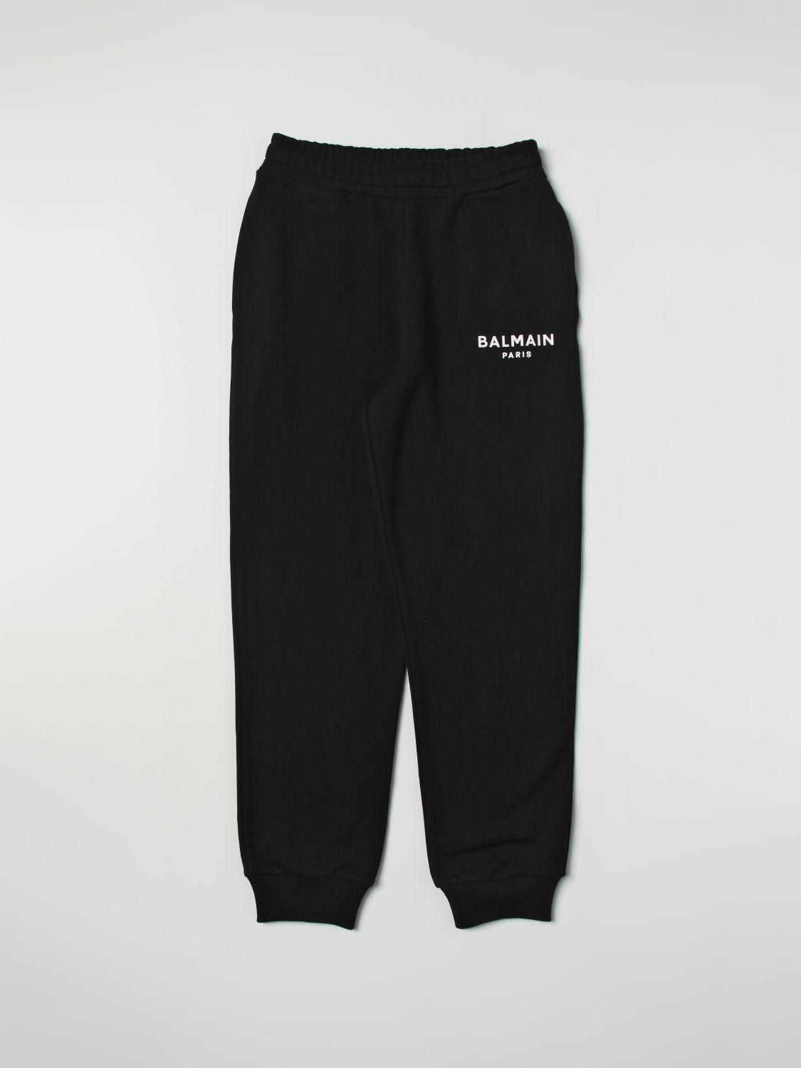 BALMAIN KIDS: pants for girls - Black | Balmain Kids pants BS6P10Z0001 ...