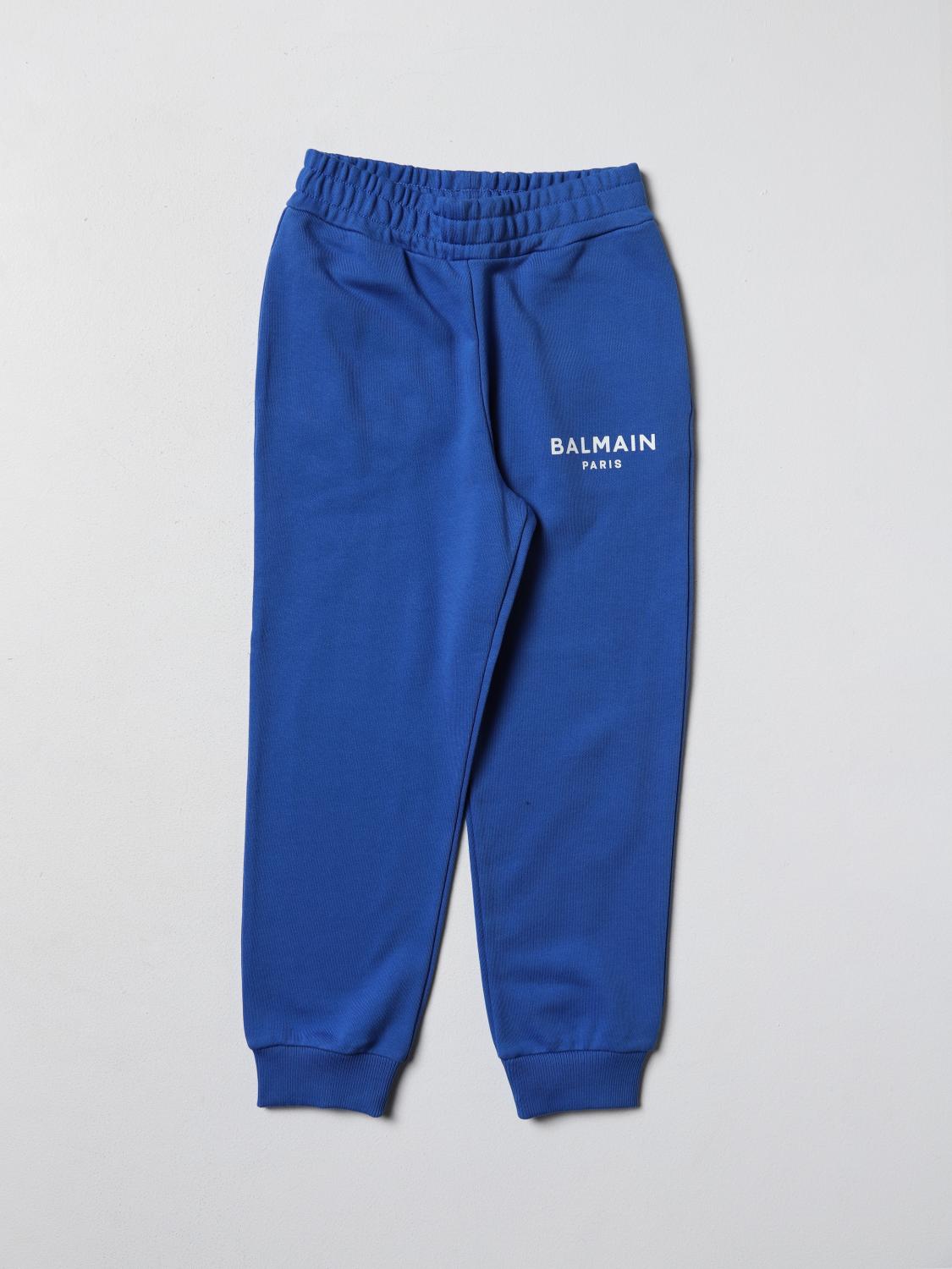 balmain-kids-pants-for-girls-blue-balmain-kids-pants-bs6p10z0001