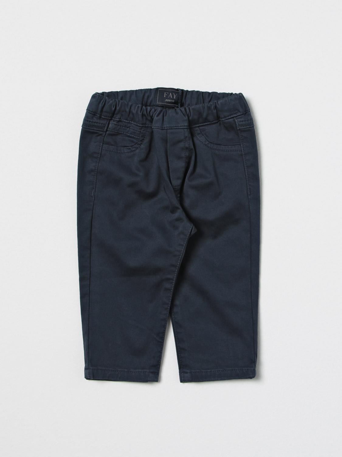 FAY JUNIOR: pants for baby - Blue | Fay Junior pants FS6510Z581 online ...