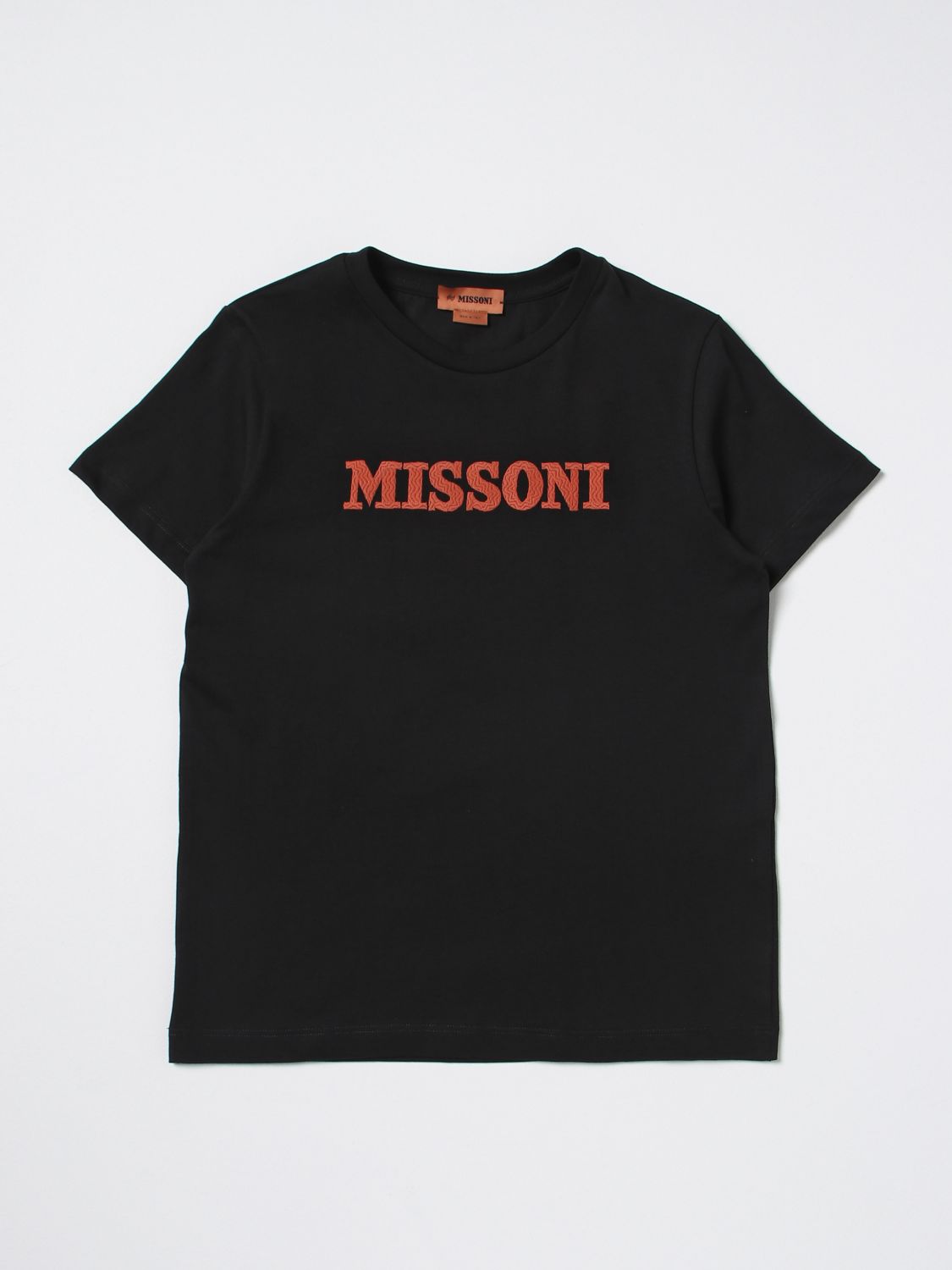 Missoni Kids' Logo-print Short-sleeve T-shirt In Black