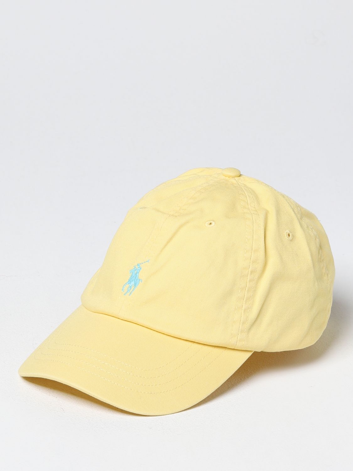 POLO RALPH LAUREN: hat for man - Yellow | Polo Ralph Lauren hat 710667709  online on 