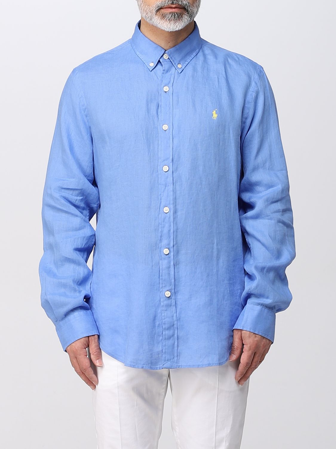 Polo Ralph Lauren Shirt  Men Color Gnawed Blue