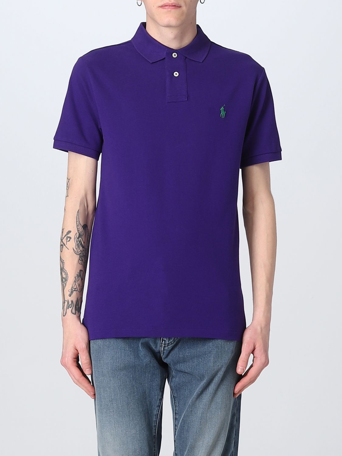 Polo Ralph Lauren Polo Shirt  Men Colour Violet
