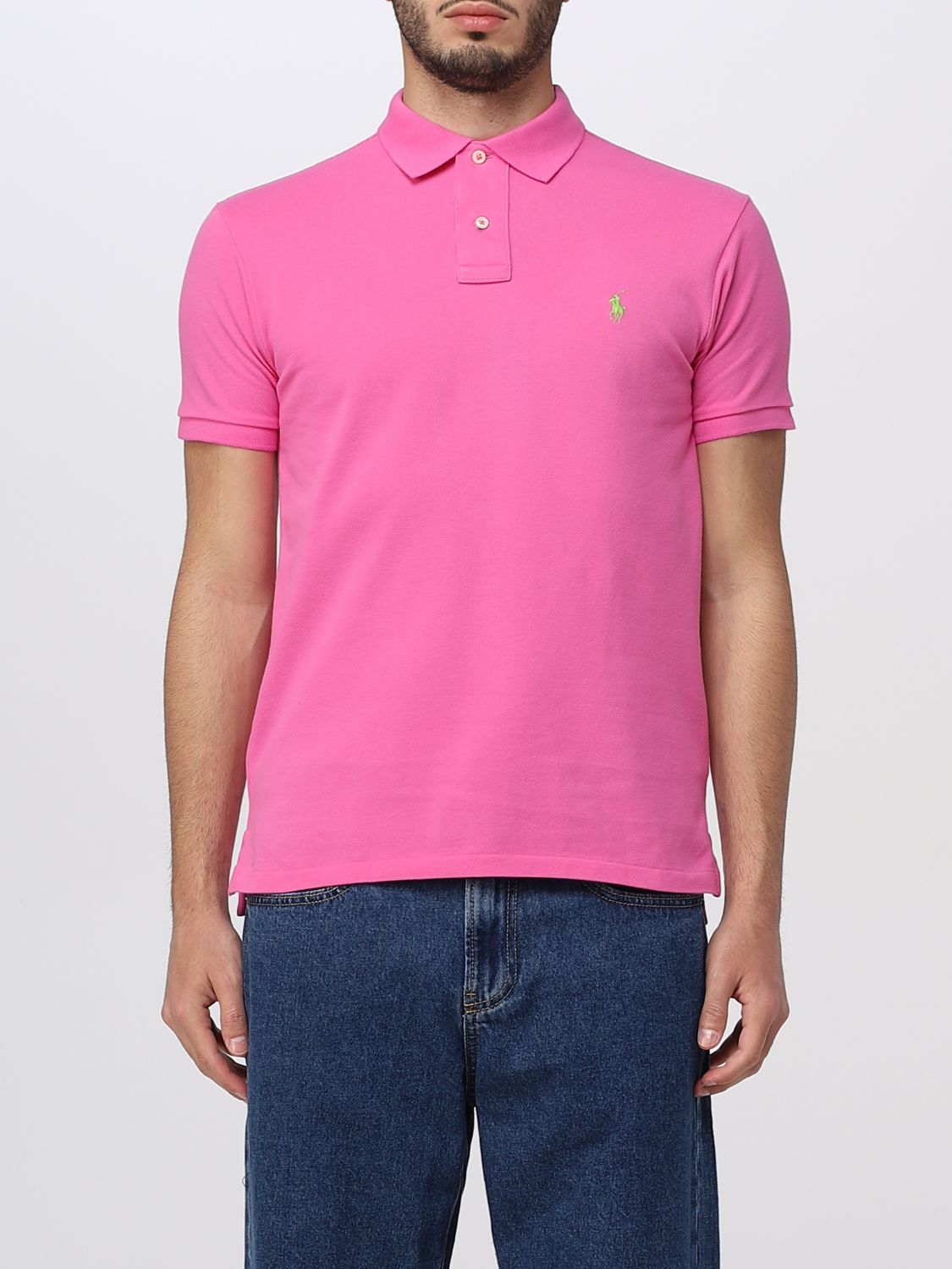Polo Ralph Lauren Polo Shirt  Men Color Blush Pink