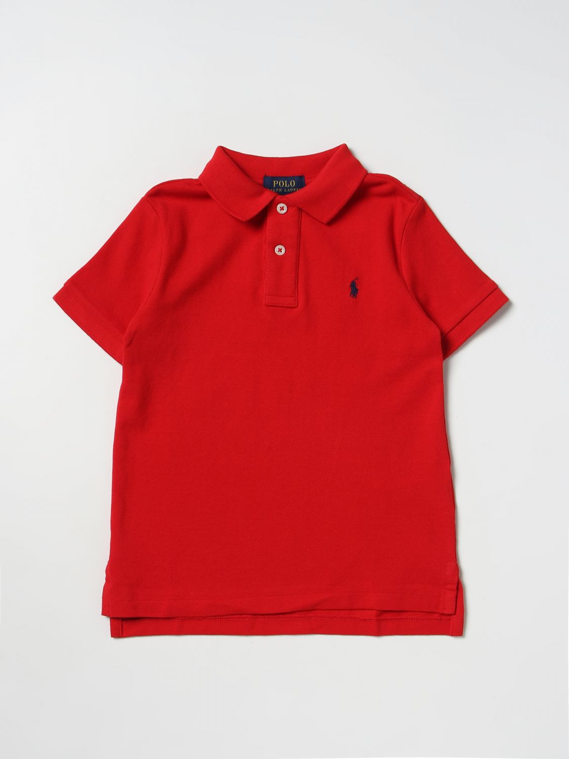 Shop Polo Ralph Lauren Polo Shirt  Kids Color Red