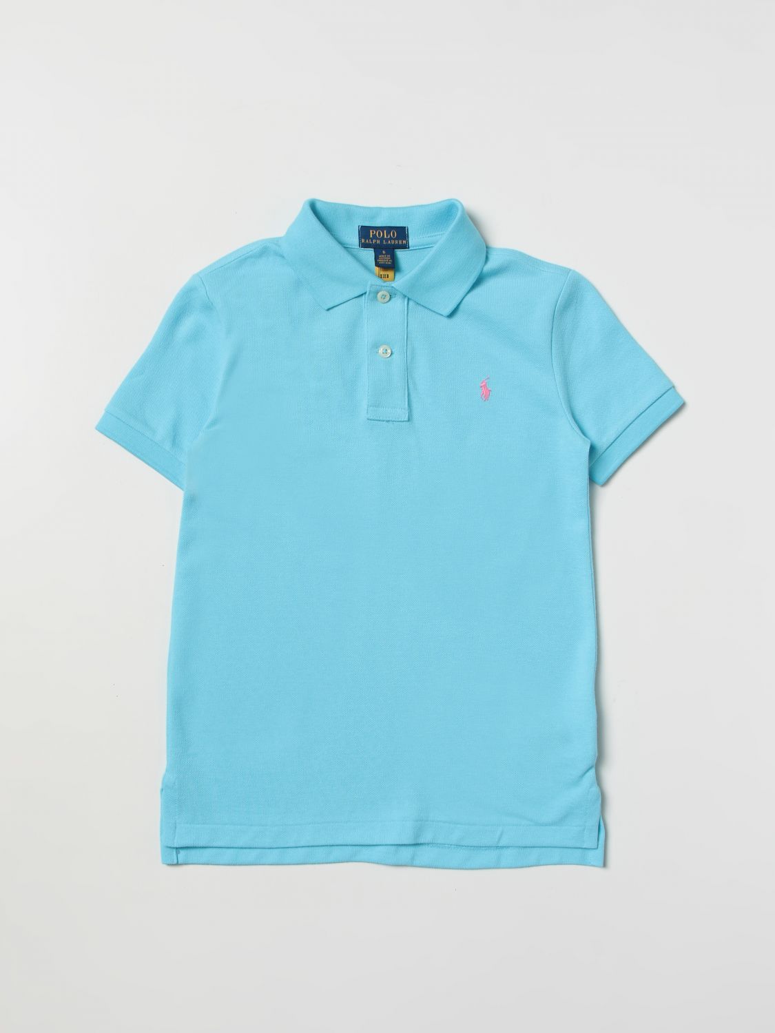 POLO RALPH LAUREN: polo shirt for boys - Turquoise | Polo Ralph Lauren ...