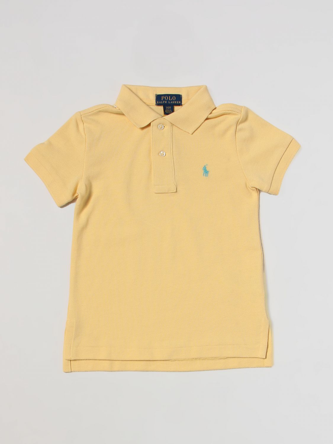 Shop Polo Ralph Lauren Polo Shirt  Kids Color Yellow