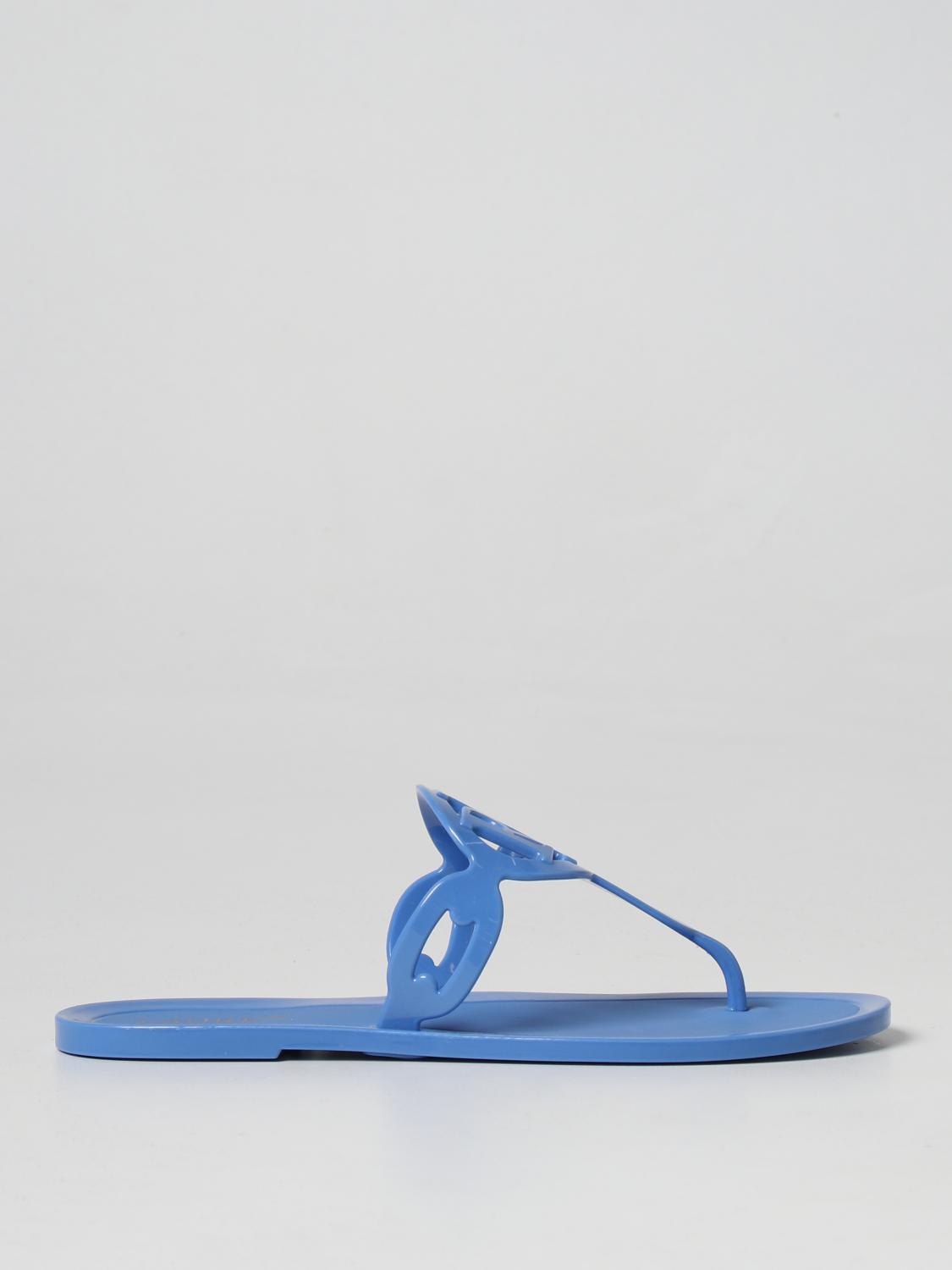 Lauren Ralph Lauren Toe Strap Sandals In Gnawed Blue