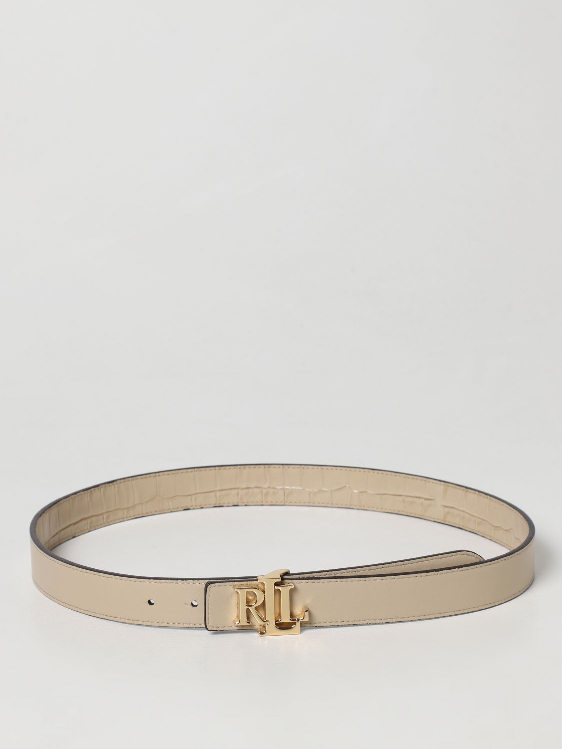 LAUREN RALPH LAUREN: belt for women - Beige | Lauren Ralph Lauren belt  412891193 online on 