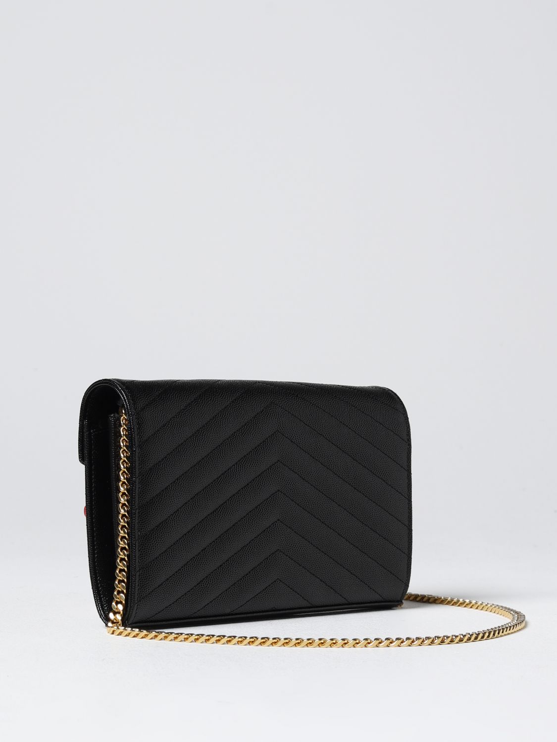 Saint Laurent Monogram Quilted Leather Shoulder Bag, Designer code:  377828BOW01, Luxury Fashion Eshop