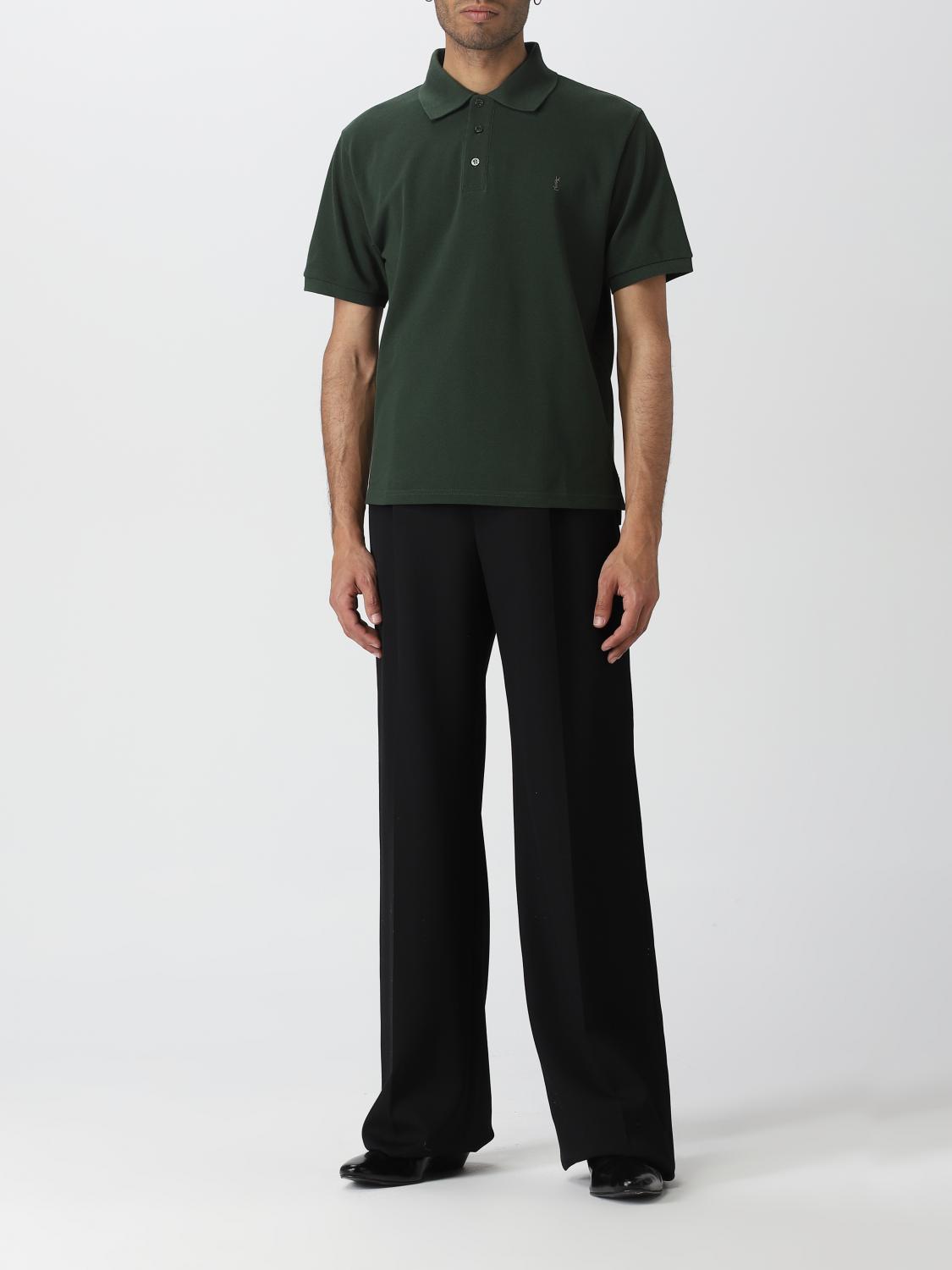 Polo Saint Laurent: Polo Saint Laurent in cotone verde 2