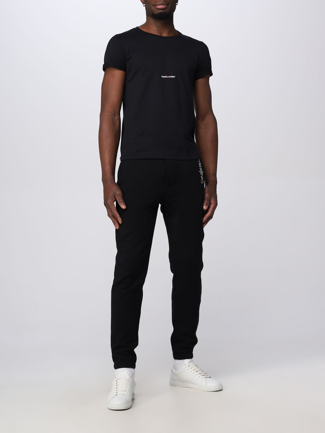 T-shirt Saint Laurent: T-shirt Saint Laurent in cotone nero 2