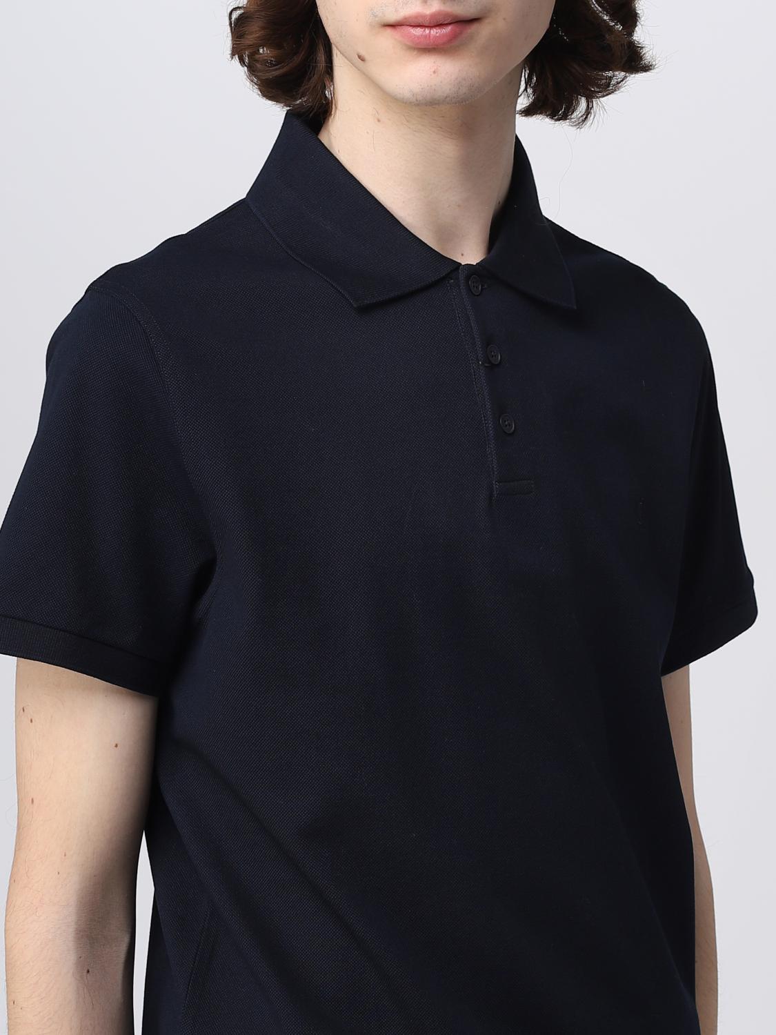 Polo Saint Laurent: Polo Saint Laurent in piquè blue 5