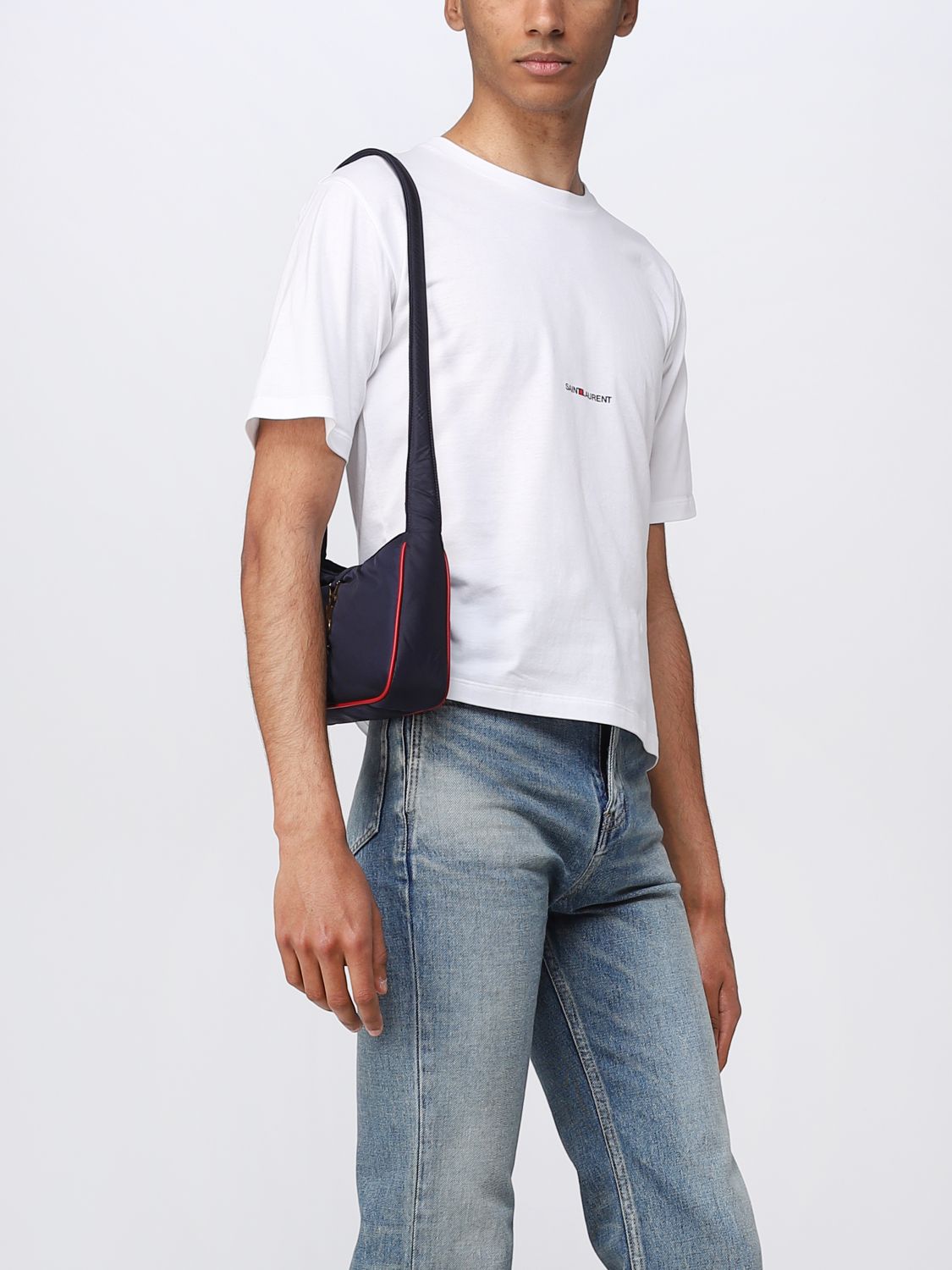 Saint Laurent 5 A 7 Ysl Nylon Shoulder Bag