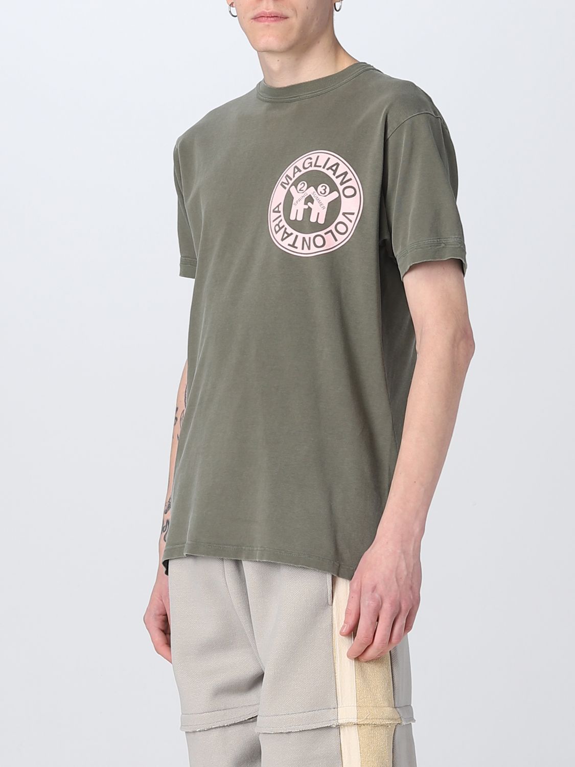 T-shirt Magliano: T-shirt di cotone Magliano con stampa grafica militare 3