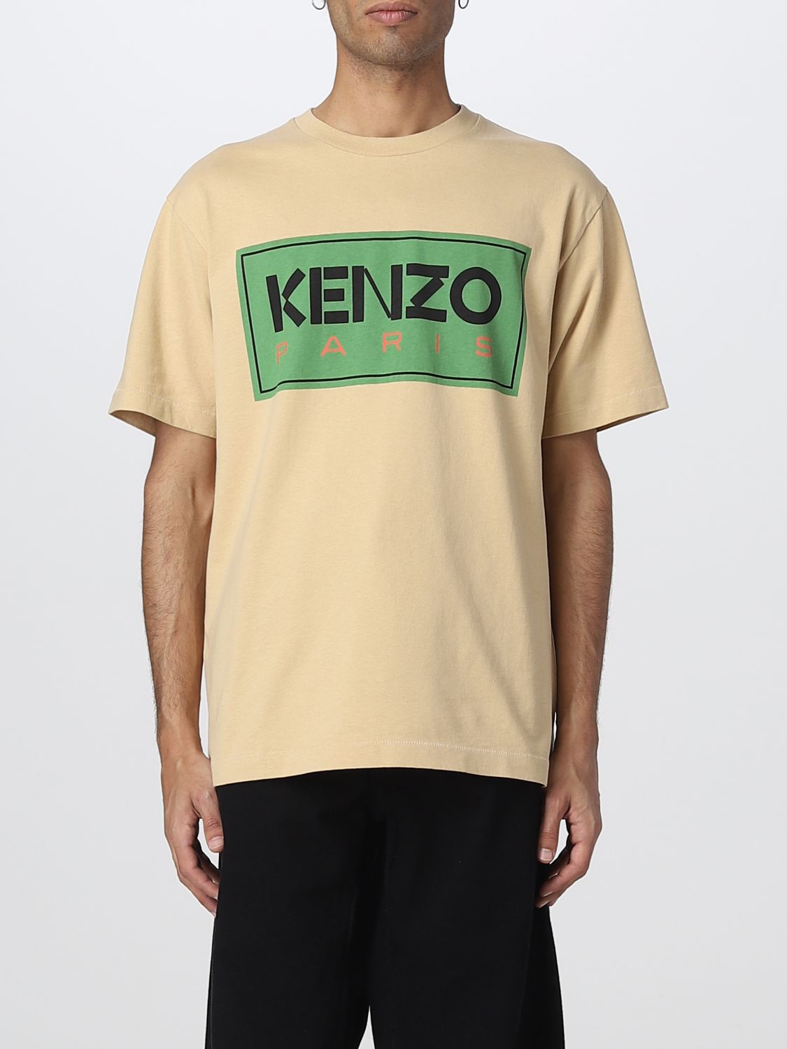 KENZO: t-shirt for man - Beige | Kenzo t-shirt FC65TS4134SY online on ...