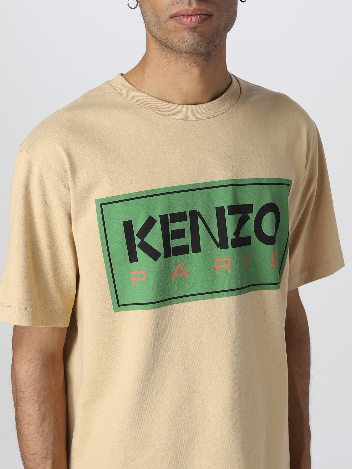 KENZO: t-shirt for man - Beige | Kenzo t-shirt FC65TS4134SY online on ...