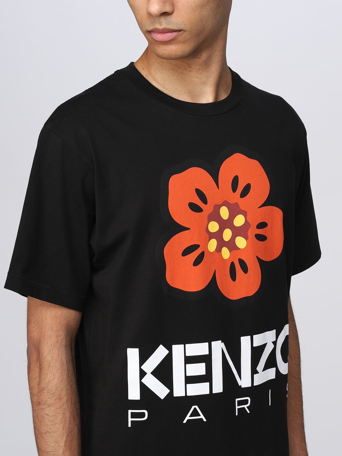 T-shirt Kenzo: T-shirt Boke Flower Kenzo in cotone nero 5