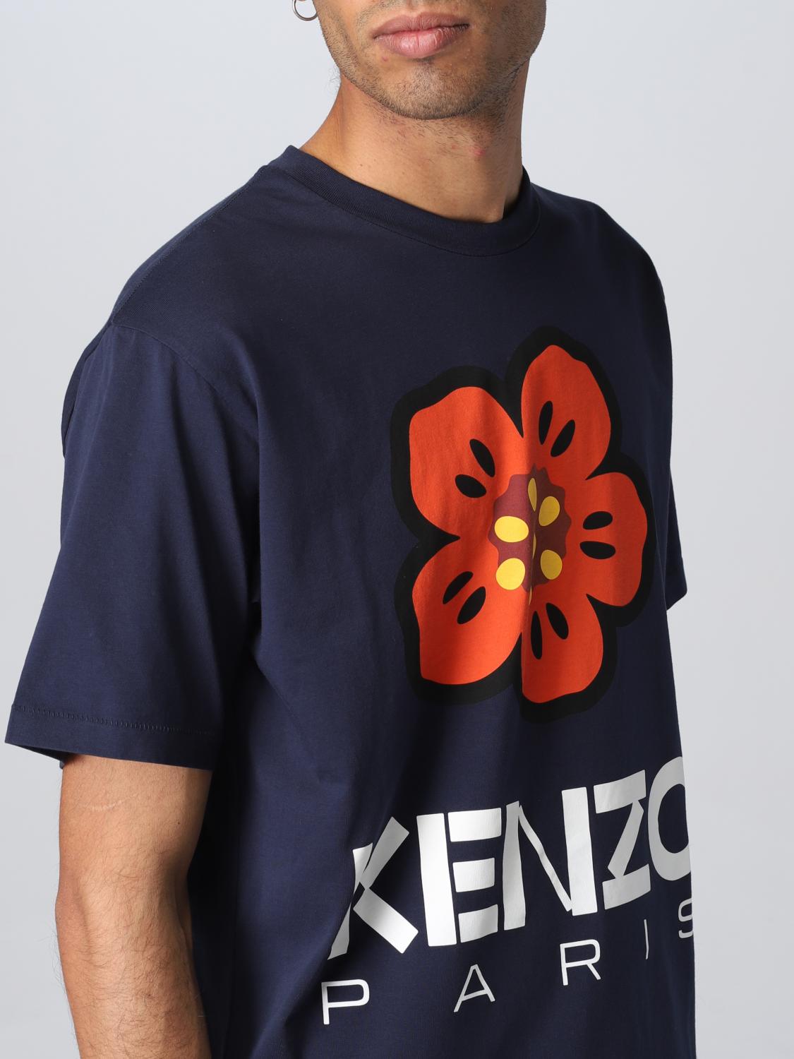 T-shirt Kenzo: T-shirt Boke Flower Kenzo in cotone blue 5