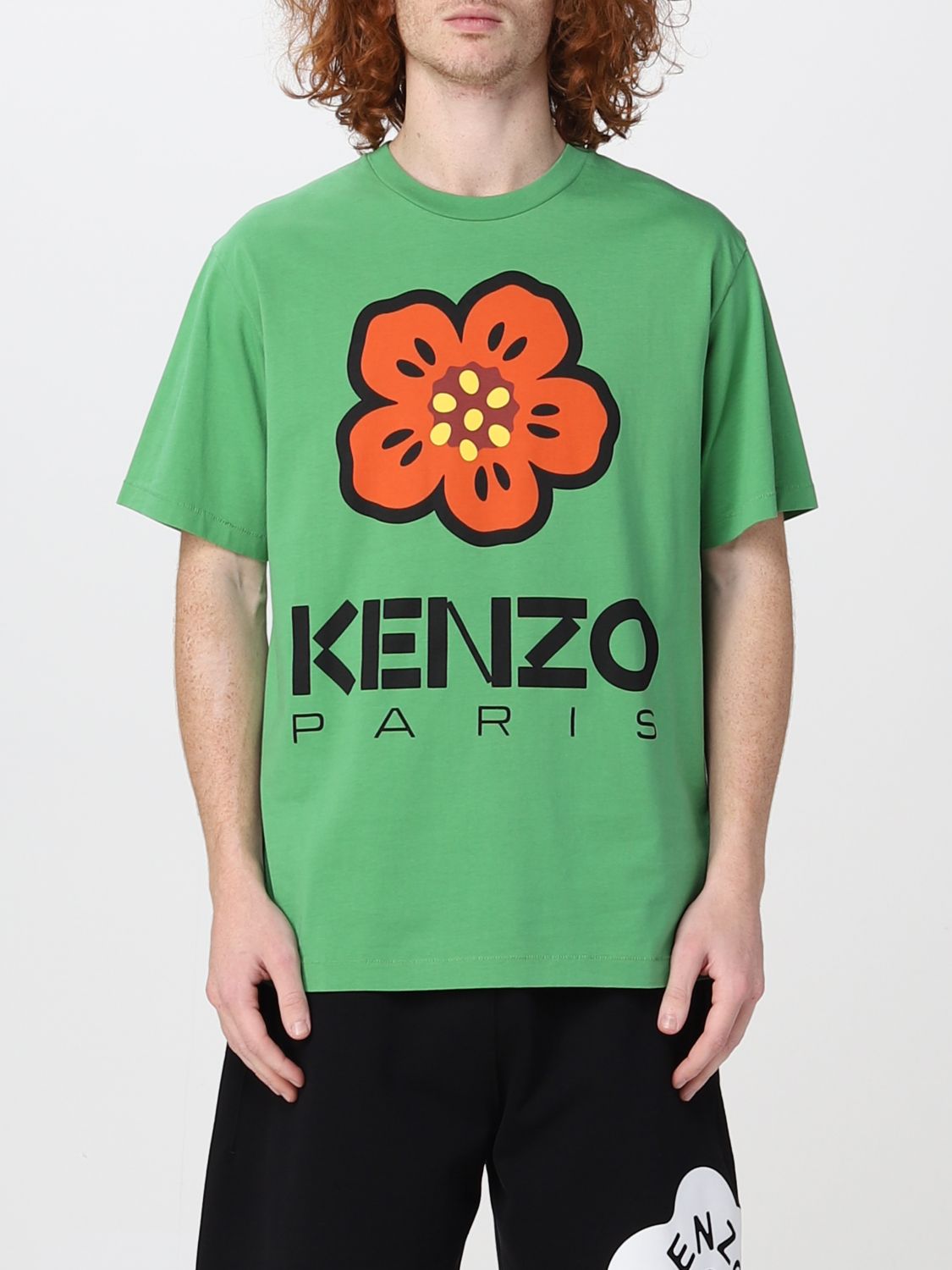 T-shirt Kenzo: T-shirt Boke Flower Kenzo in cotone verde 1